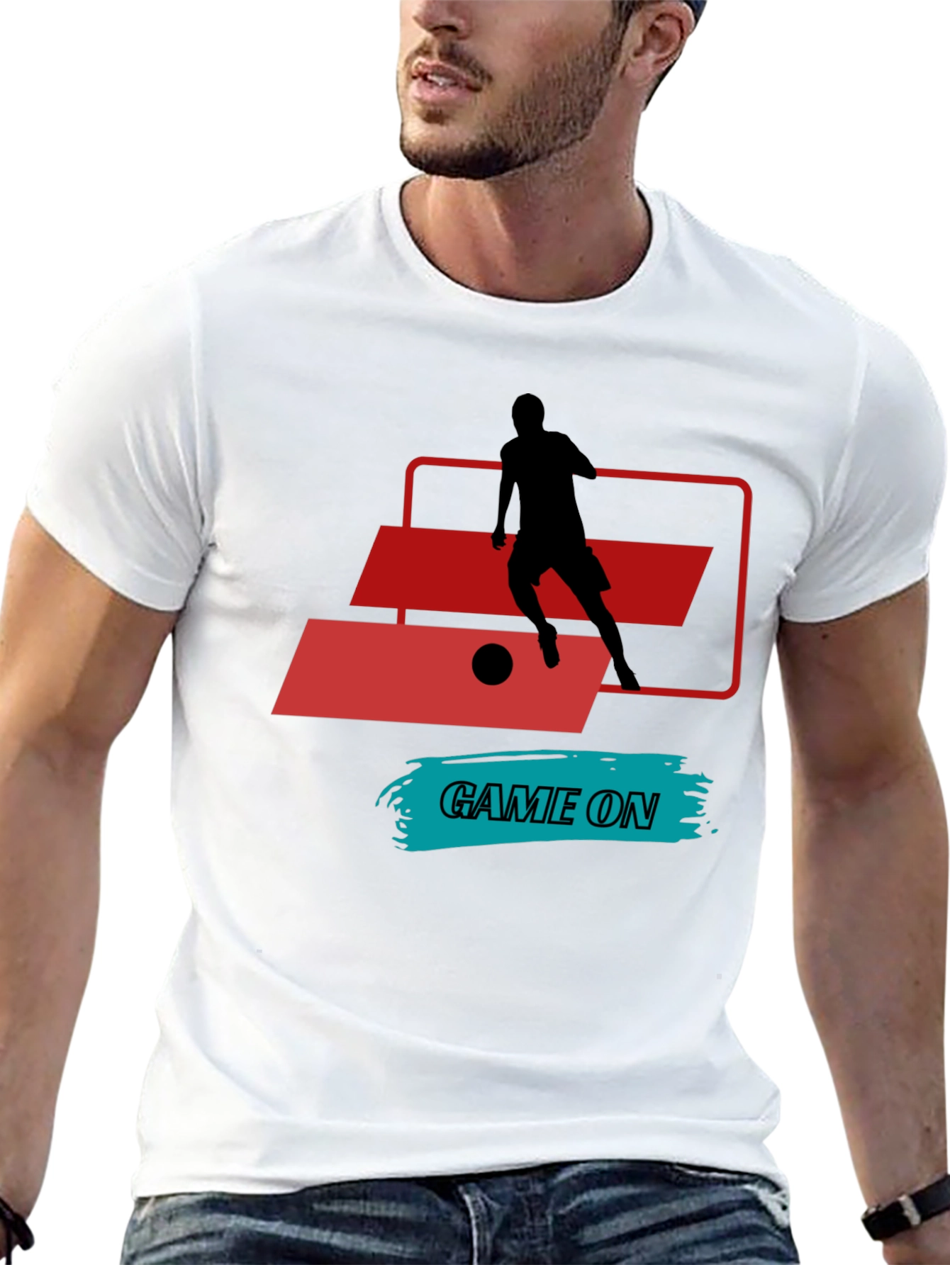 Camiseta Deportiva Negra - ¡Game On!