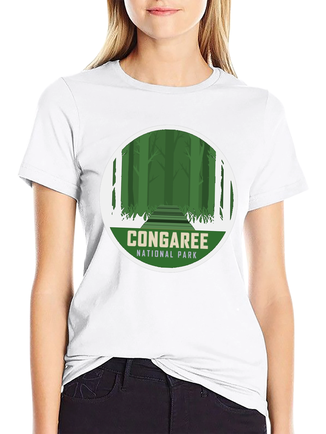 Camiseta Negra Congaree National Park