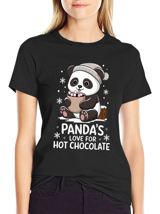 Camiseta Panda Amor Chocolate Caliente