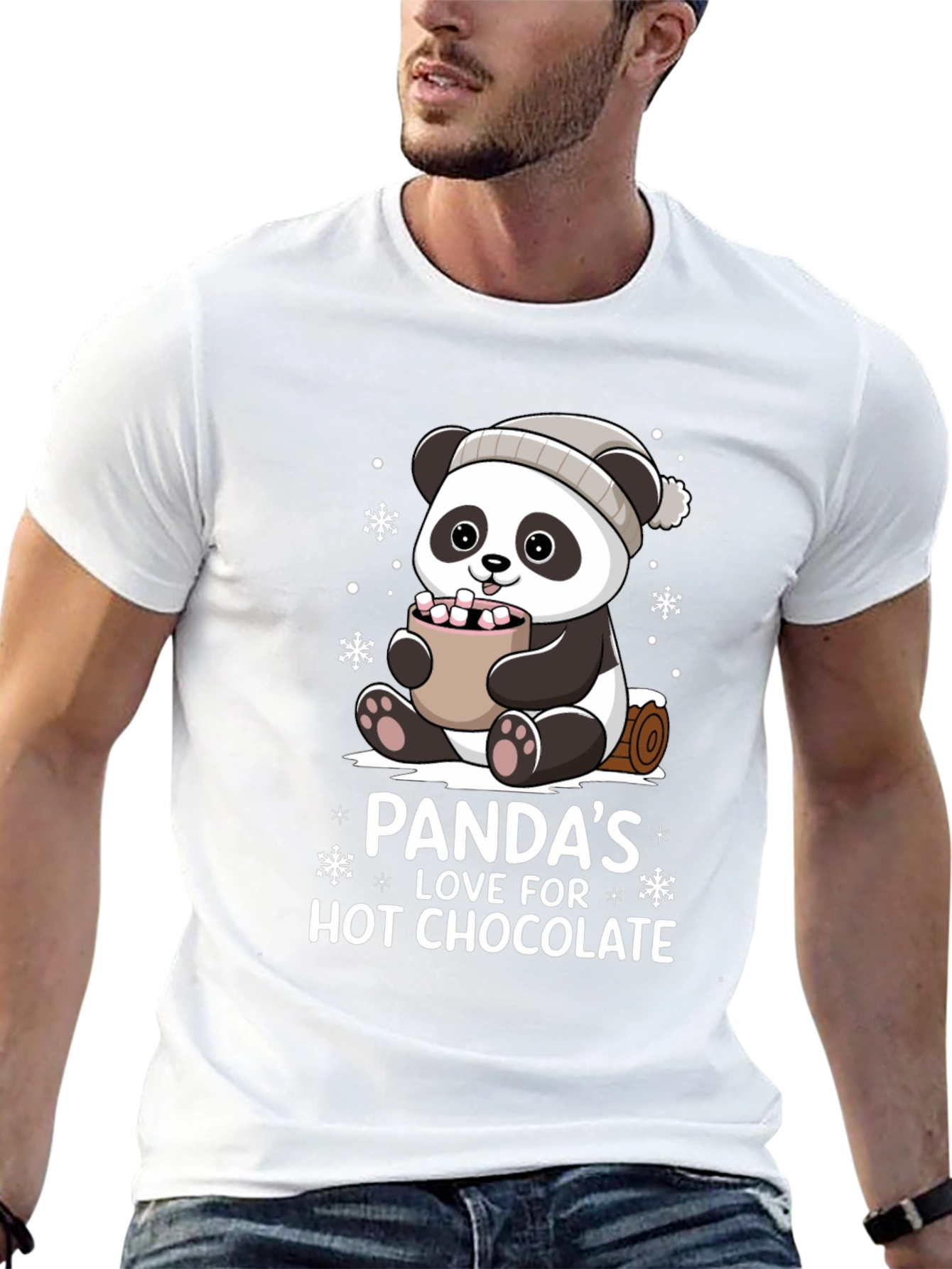 Camiseta Panda Amor Chocolate Caliente