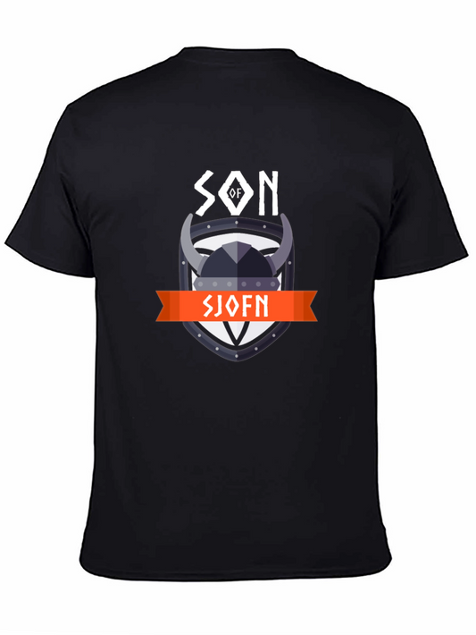 Camiseta Negra Hijo de Sjofn Vikinga