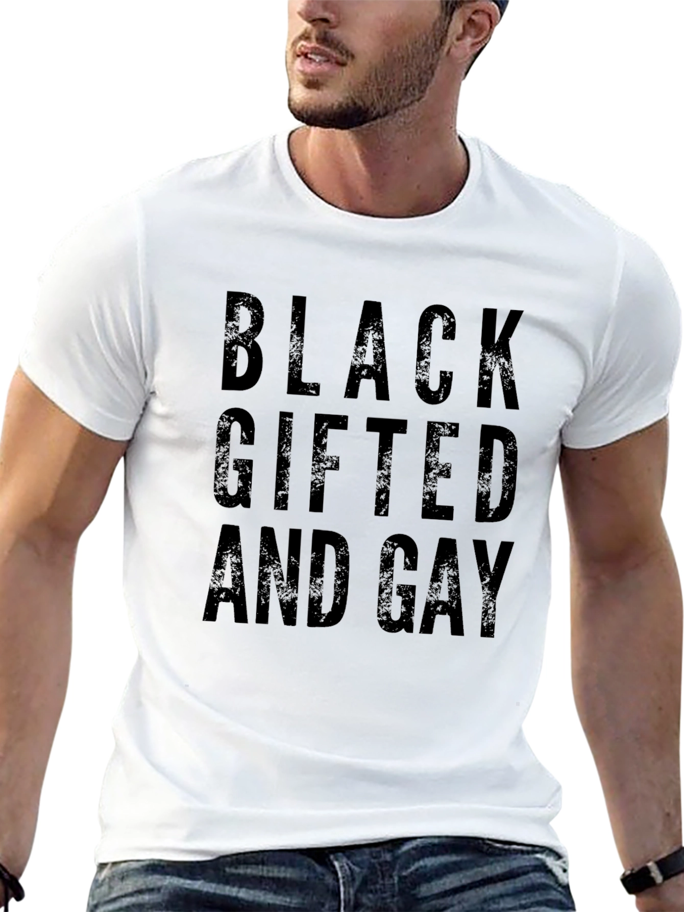 Camiseta Negra Black Gifted and Gay