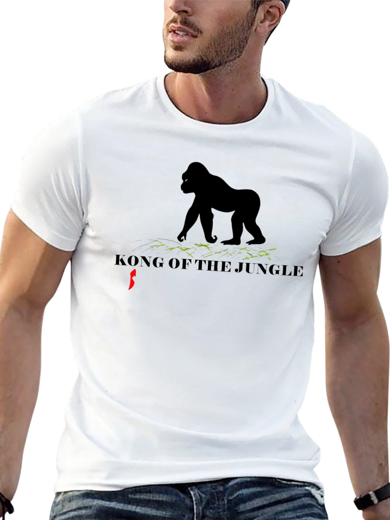 Camiseta Negra King Kong Selva