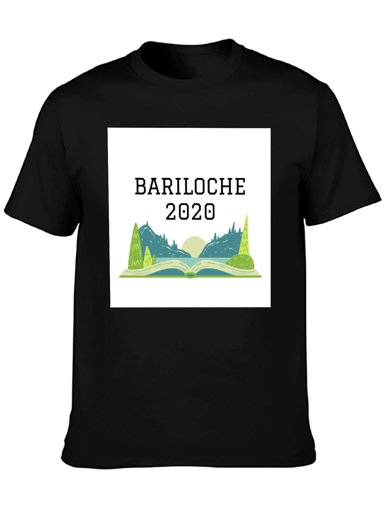 Camiseta Negra Bariloche 2020 - Diseño Único