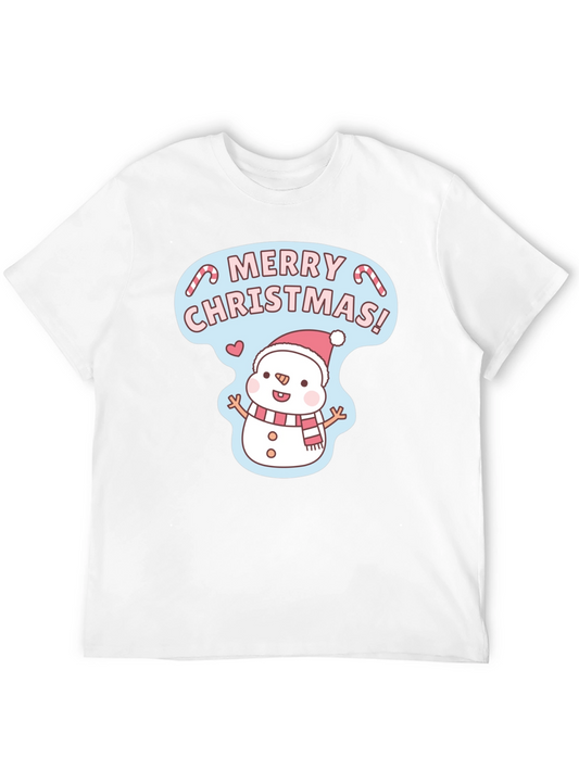 Camiseta Navideña de Muñeco de Nieve