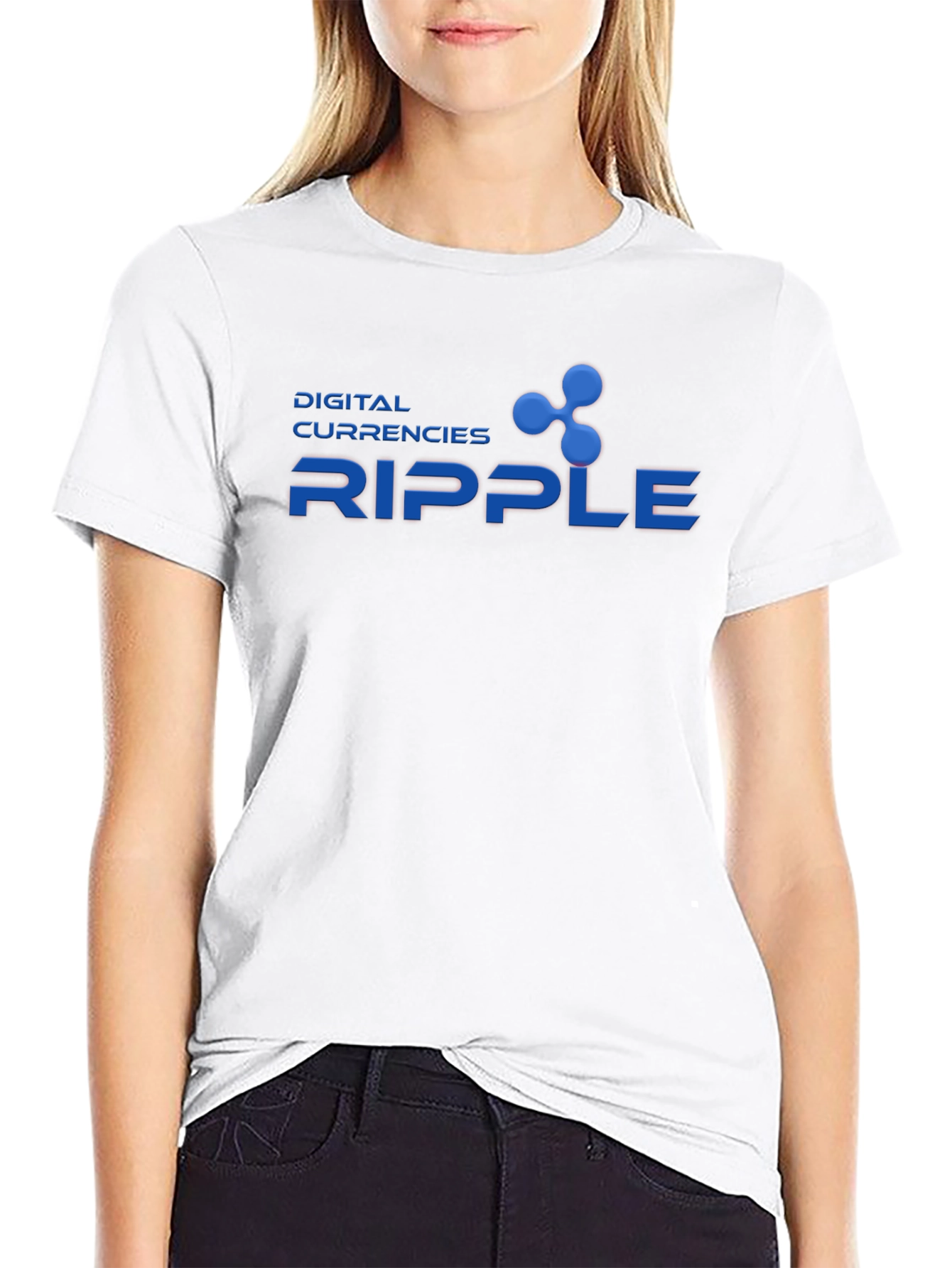 Camiseta Negra Ripple Digital Currencies