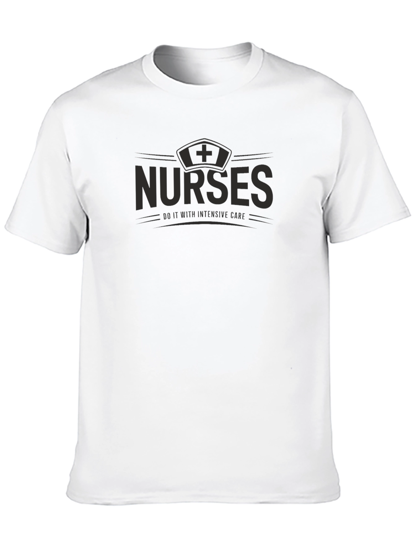 Camiseta Negra Nurses Do It With Intensive Care