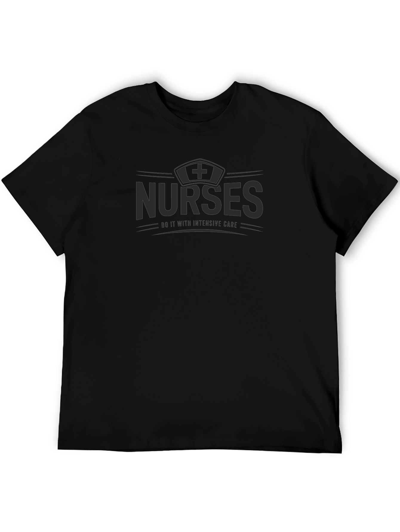 Camiseta Negra Nurses Do It With Intensive Care