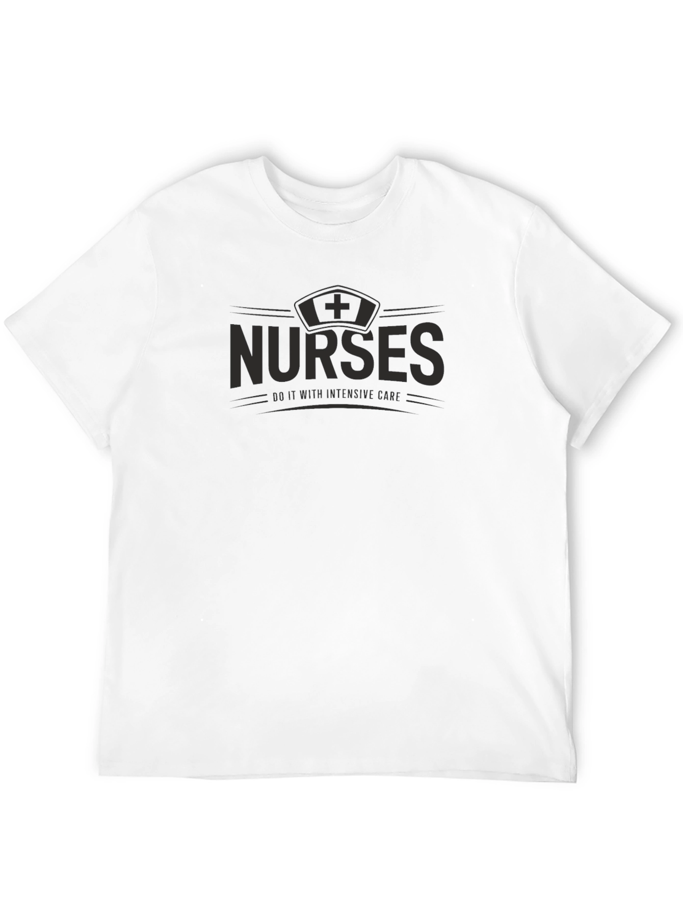 Camiseta Negra Nurses Do It With Intensive Care