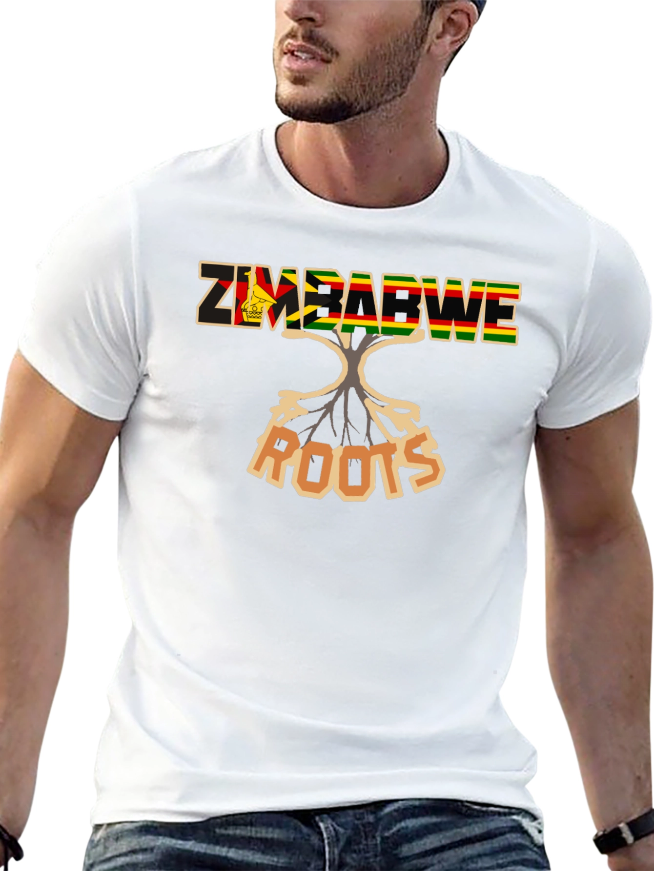 Camiseta Negra Zimbabwe Roots
