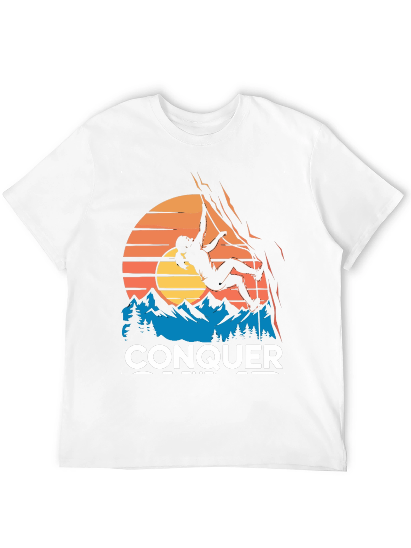 Camiseta Negra Conquer Escalada Montaña