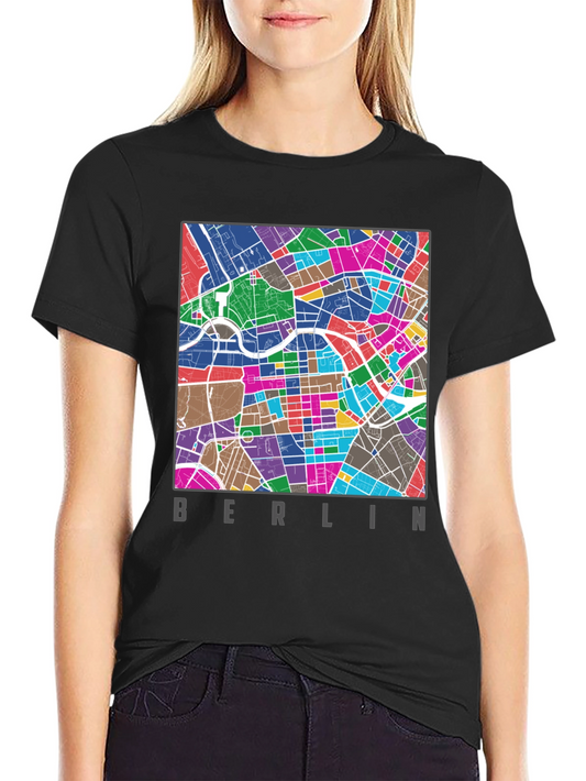 Camiseta Berlin Mapa Ciudad Diseño Urbano