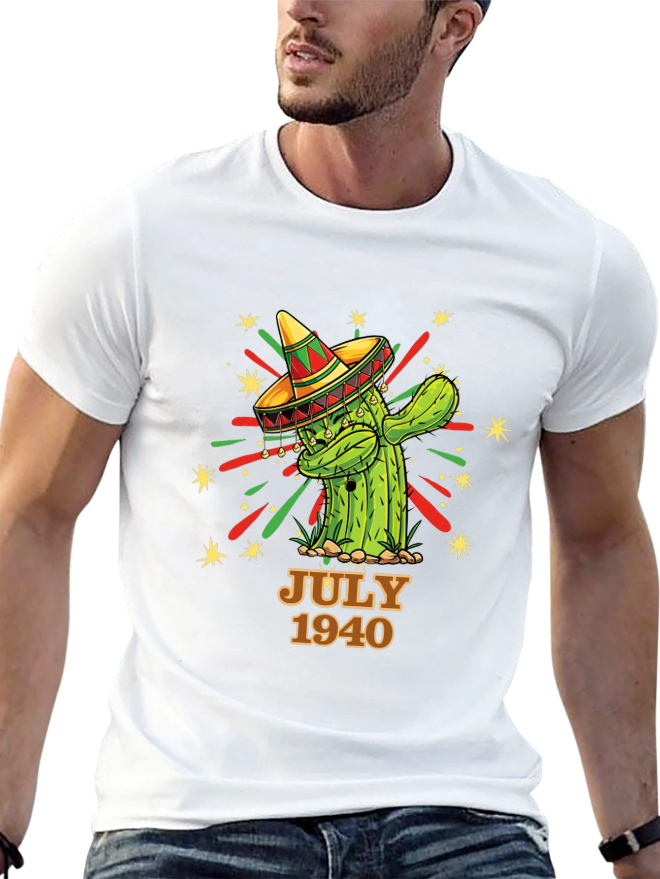 Camiseta Cactus con Sombrero - Julio 1940