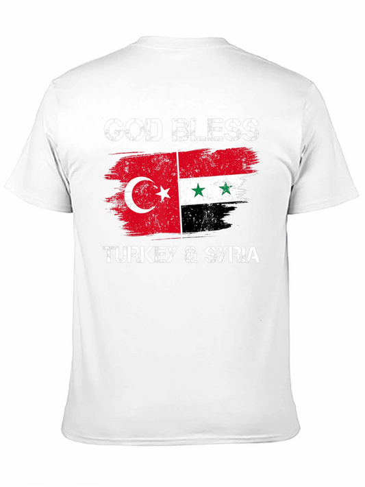 Camiseta Negra: God Bless Turkey & Syria
