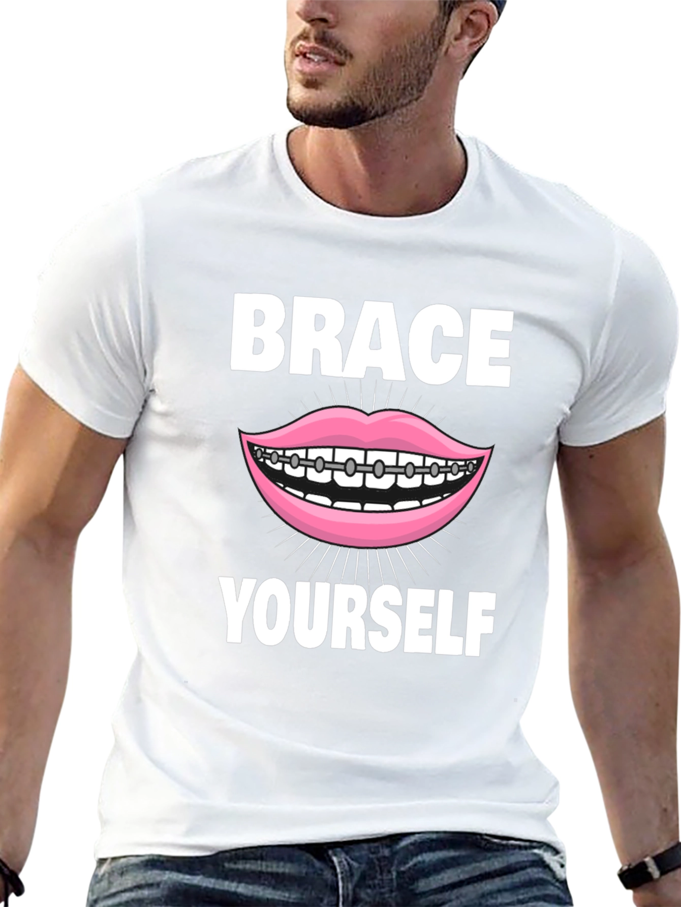 Camiseta Negra Brace Yourself Divertida