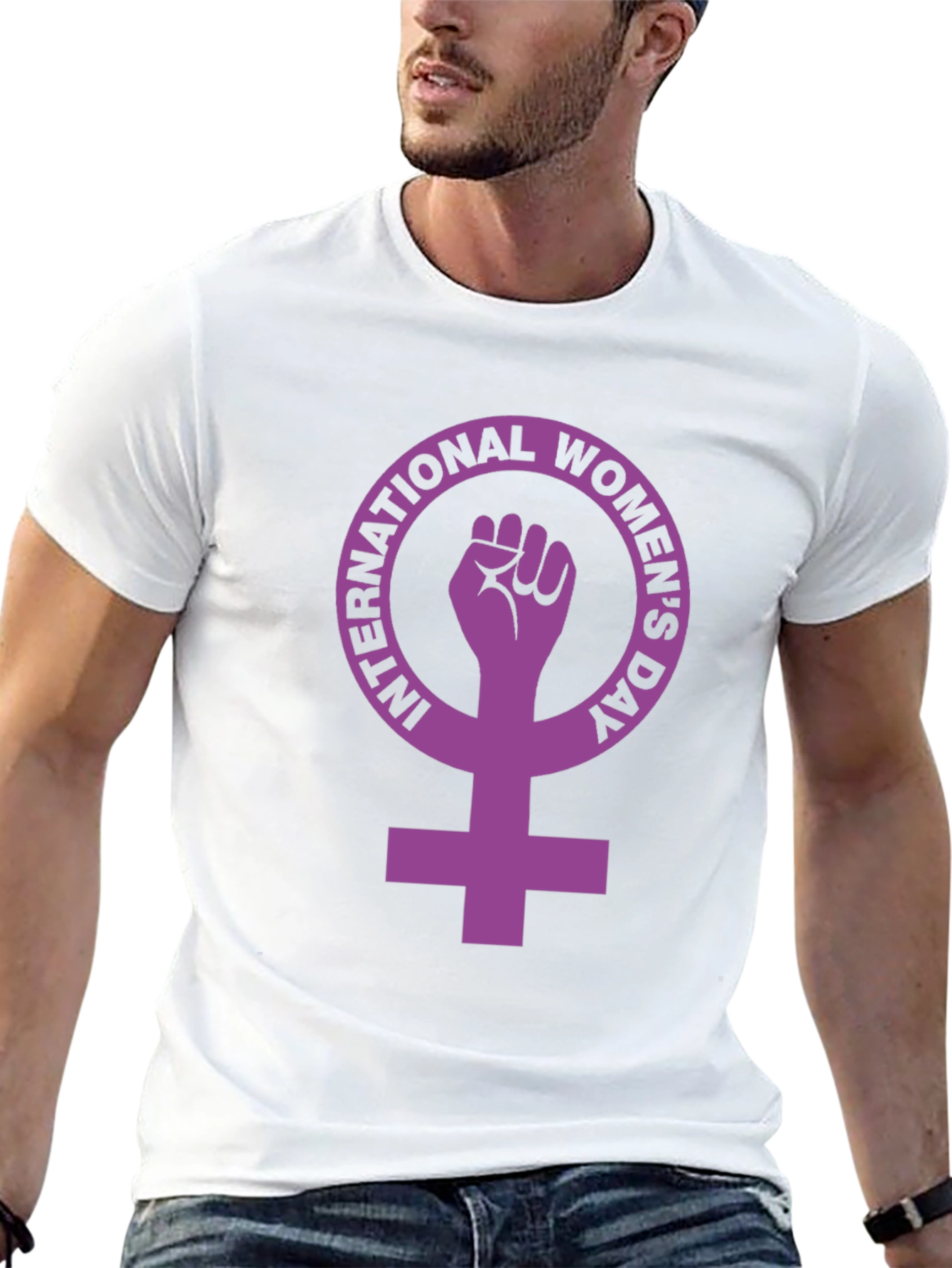 Camiseta Negra Día Internacional de la Mujer - Empoderamiento
