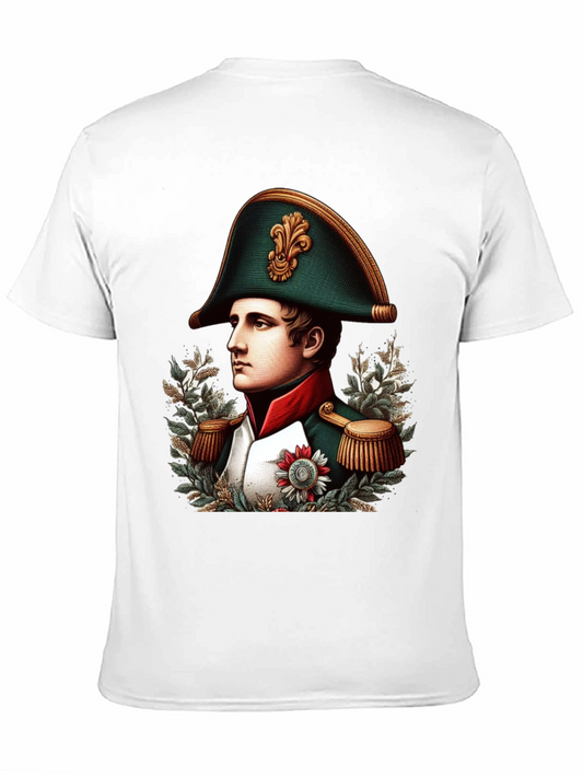 Camiseta Negra Napoleón Bonaparte Diseño Gráfico