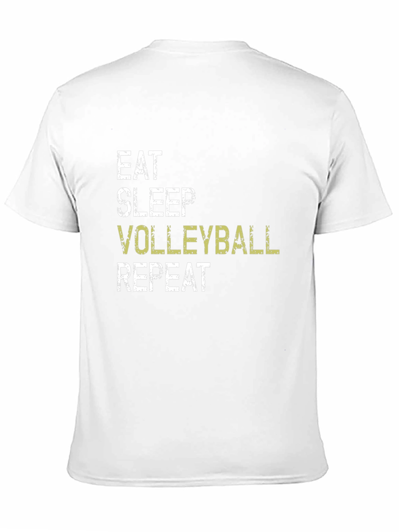 Camiseta Negra Eat Sleep Volleyball Repeat