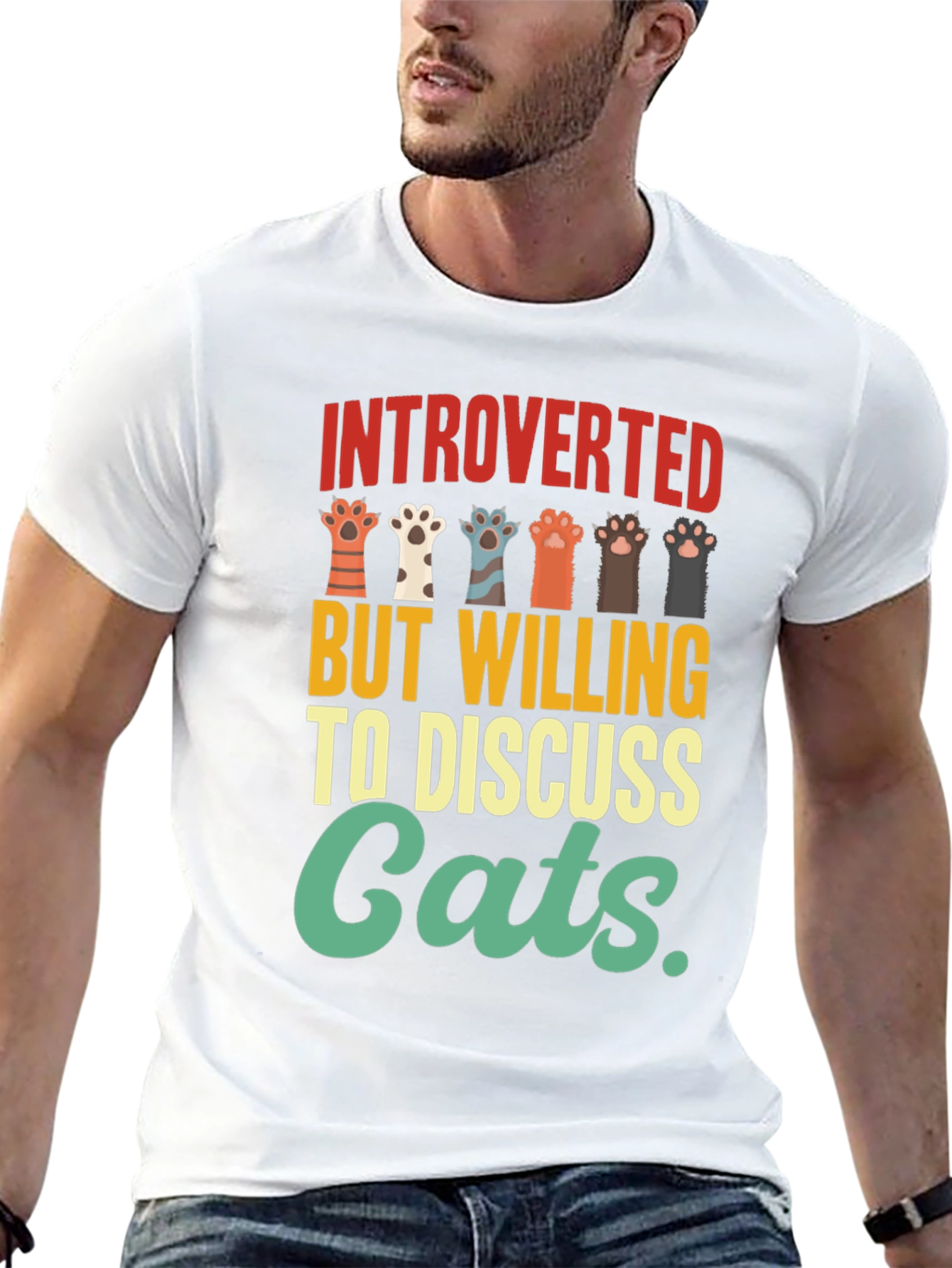 Camiseta Introvertido Amante de Gatos