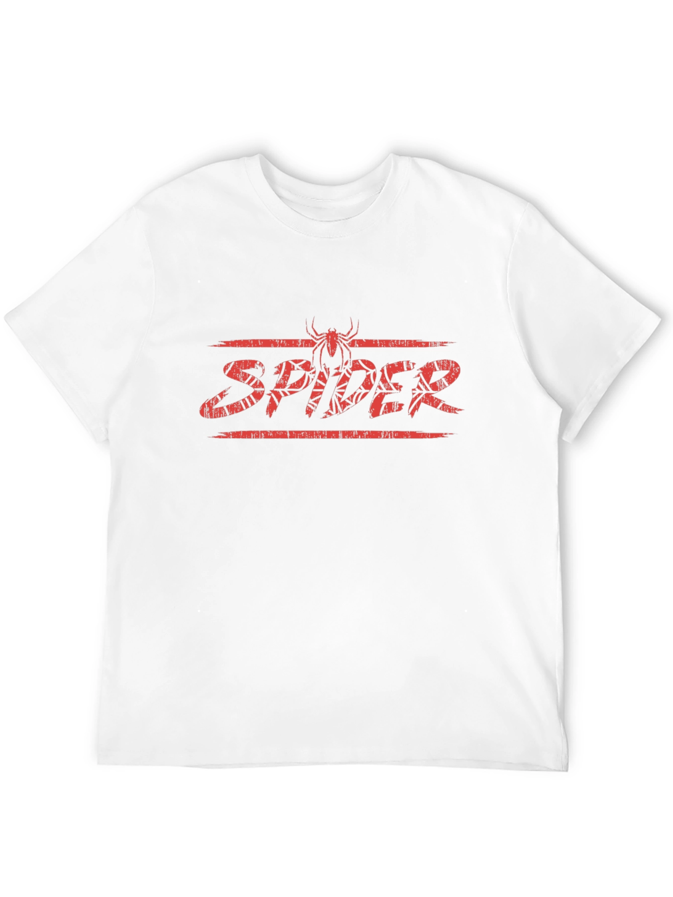 Camiseta Negra con Diseño de Araña Roja