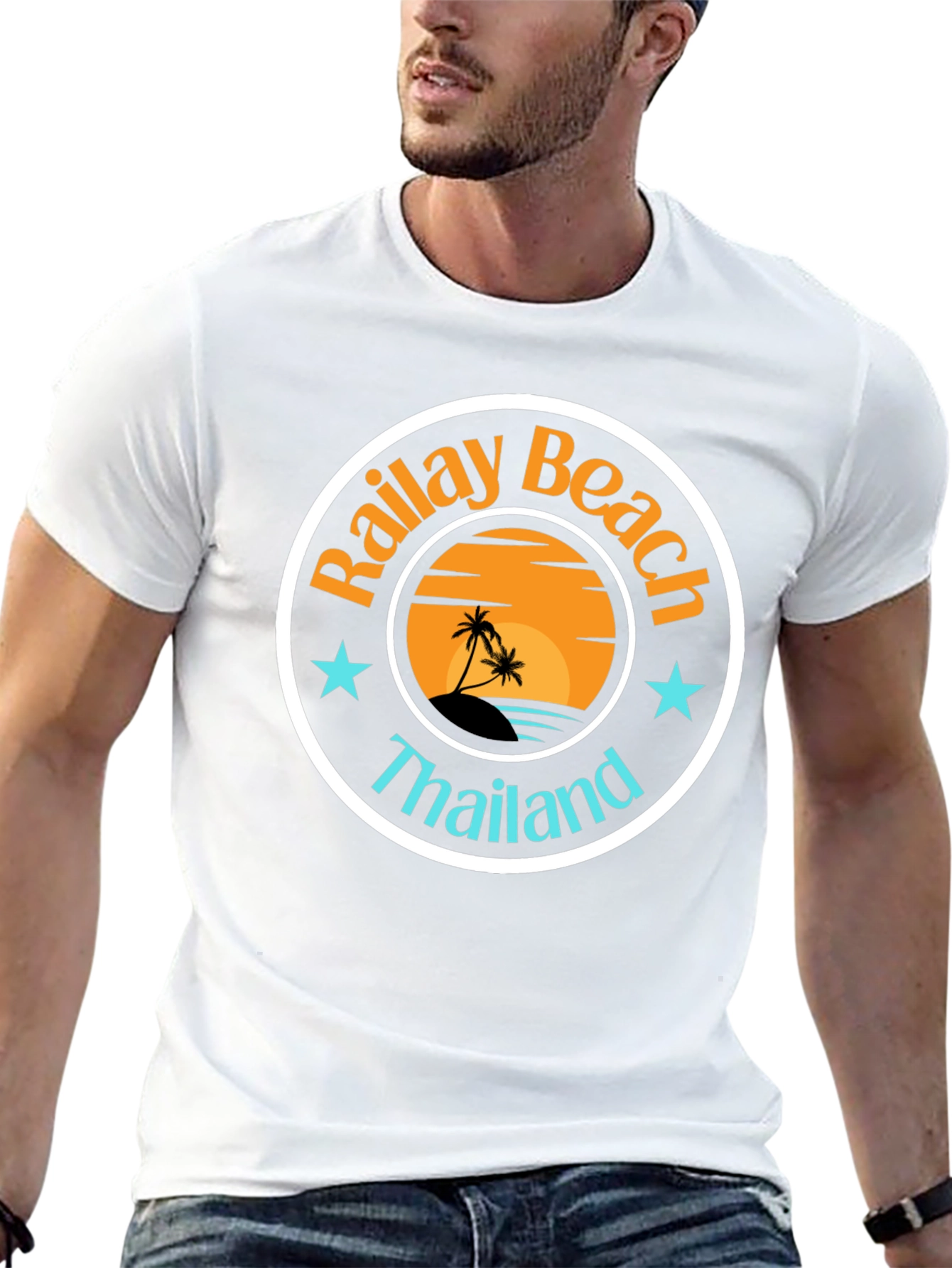 Camiseta Negra Railay Beach Tailandia