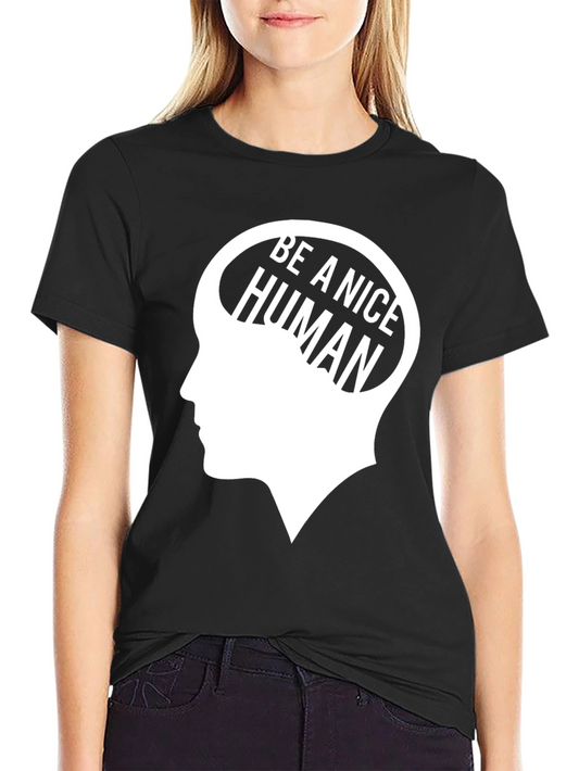 Camiseta Negra: Sé Un Humano Amable