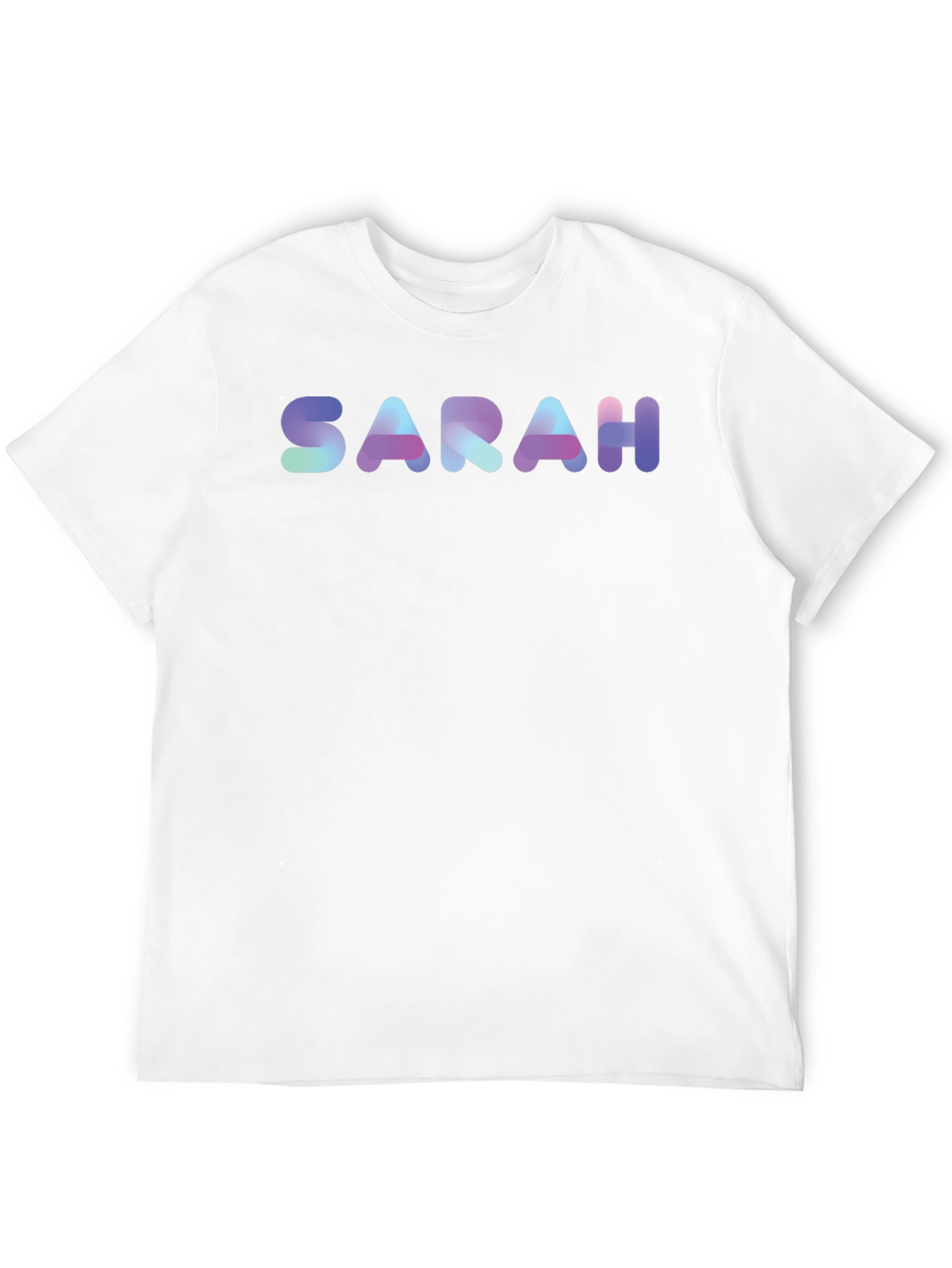 Camiseta Negra Personalizada SARAH Degradado