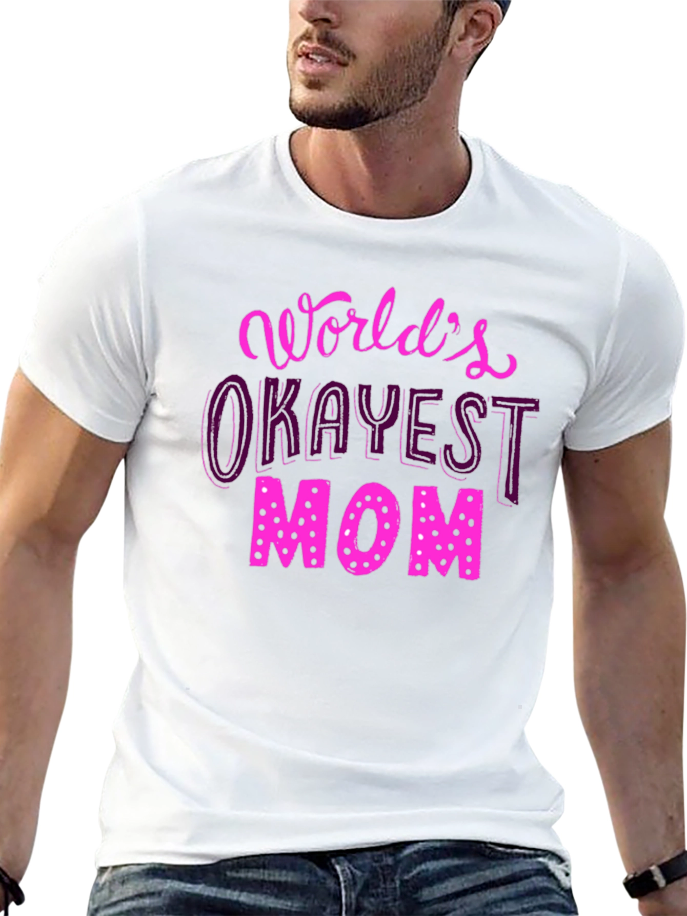 Camiseta Negra Okayest Mom para Mamás