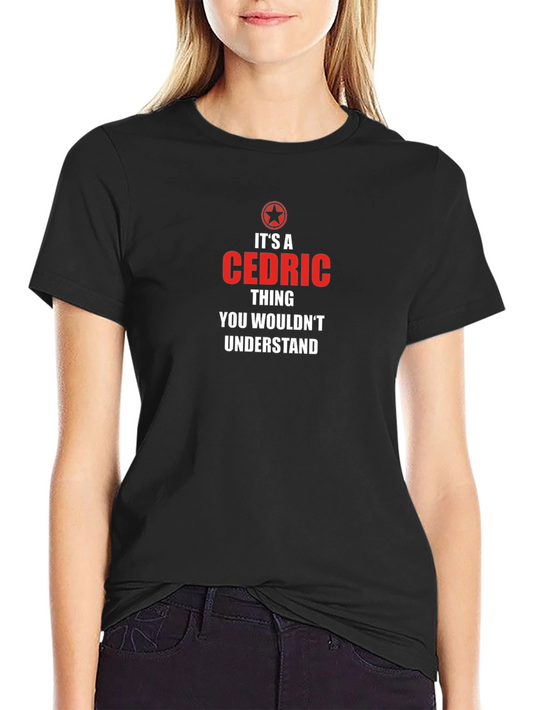 Camiseta Negra Cedric Thing para Fanáticos