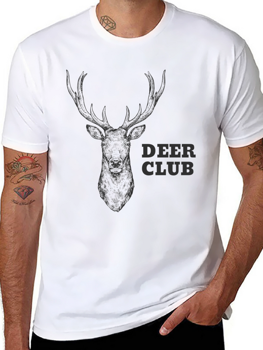 Camiseta Negra Deer Club para Hombre