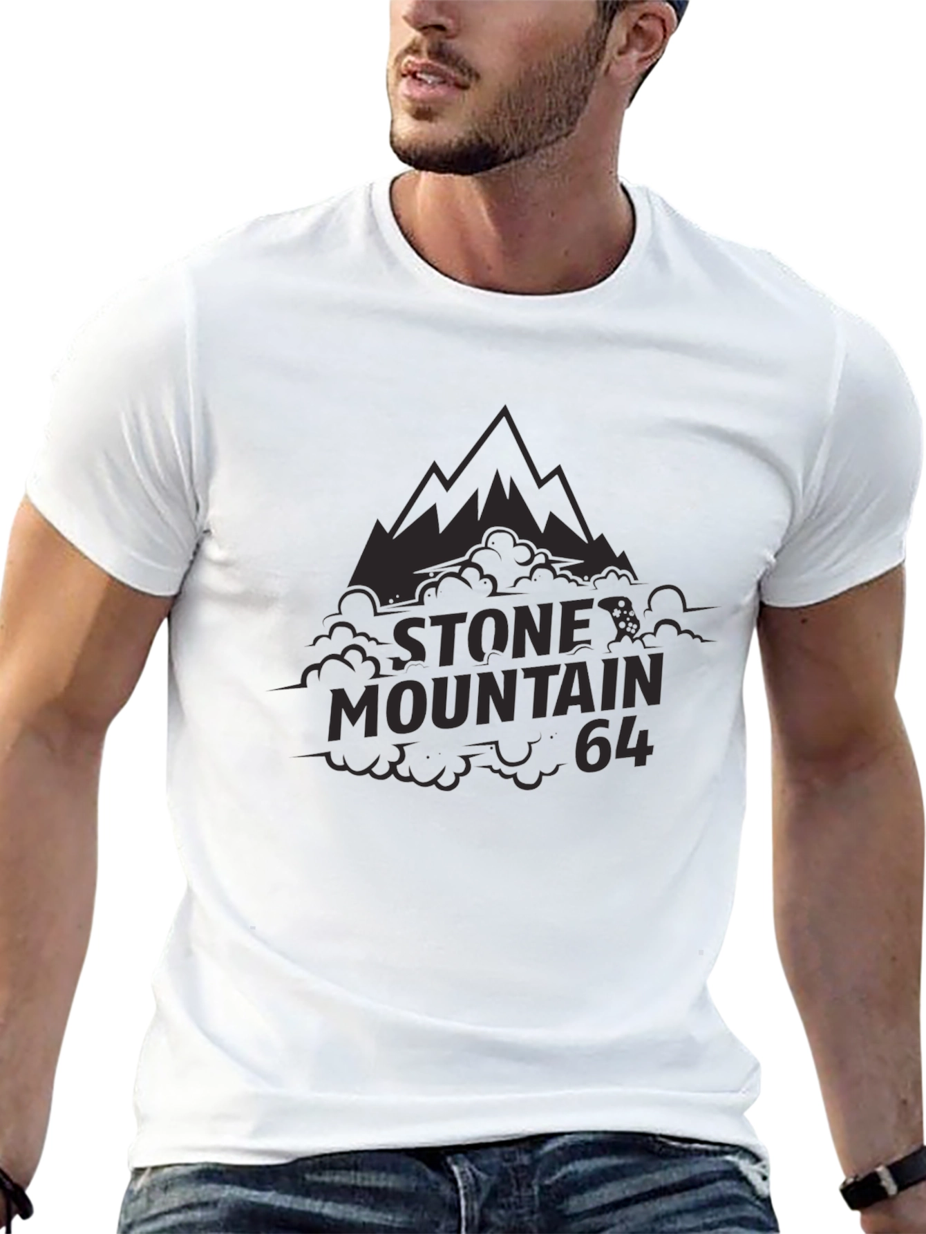 Camiseta Negra Stone Mountain 64