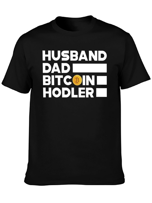 Camiseta Hombre Bitcoin Hodler - Ideal Papá y Marido