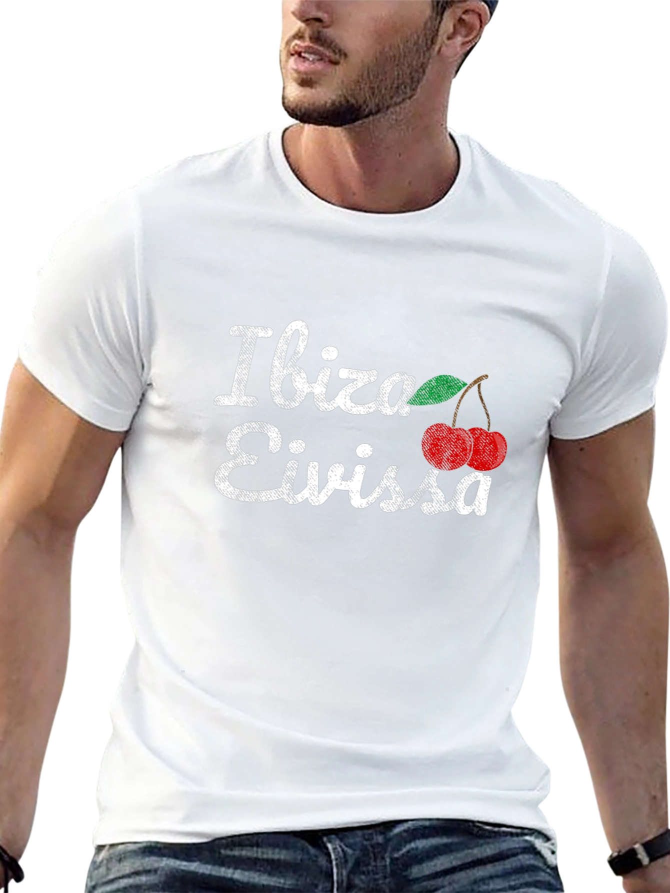 Camiseta Ibiza Eivissa Cerezas - Diseño Vacaciones