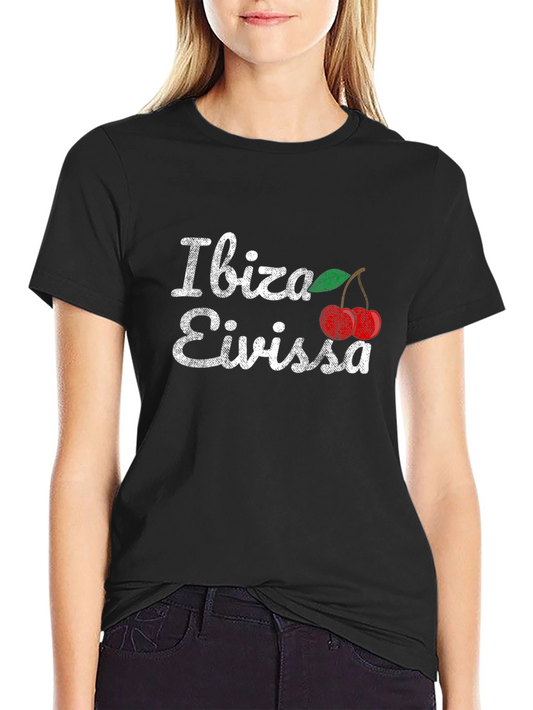 Camiseta Ibiza Eivissa Cerezas - Diseño Vacaciones