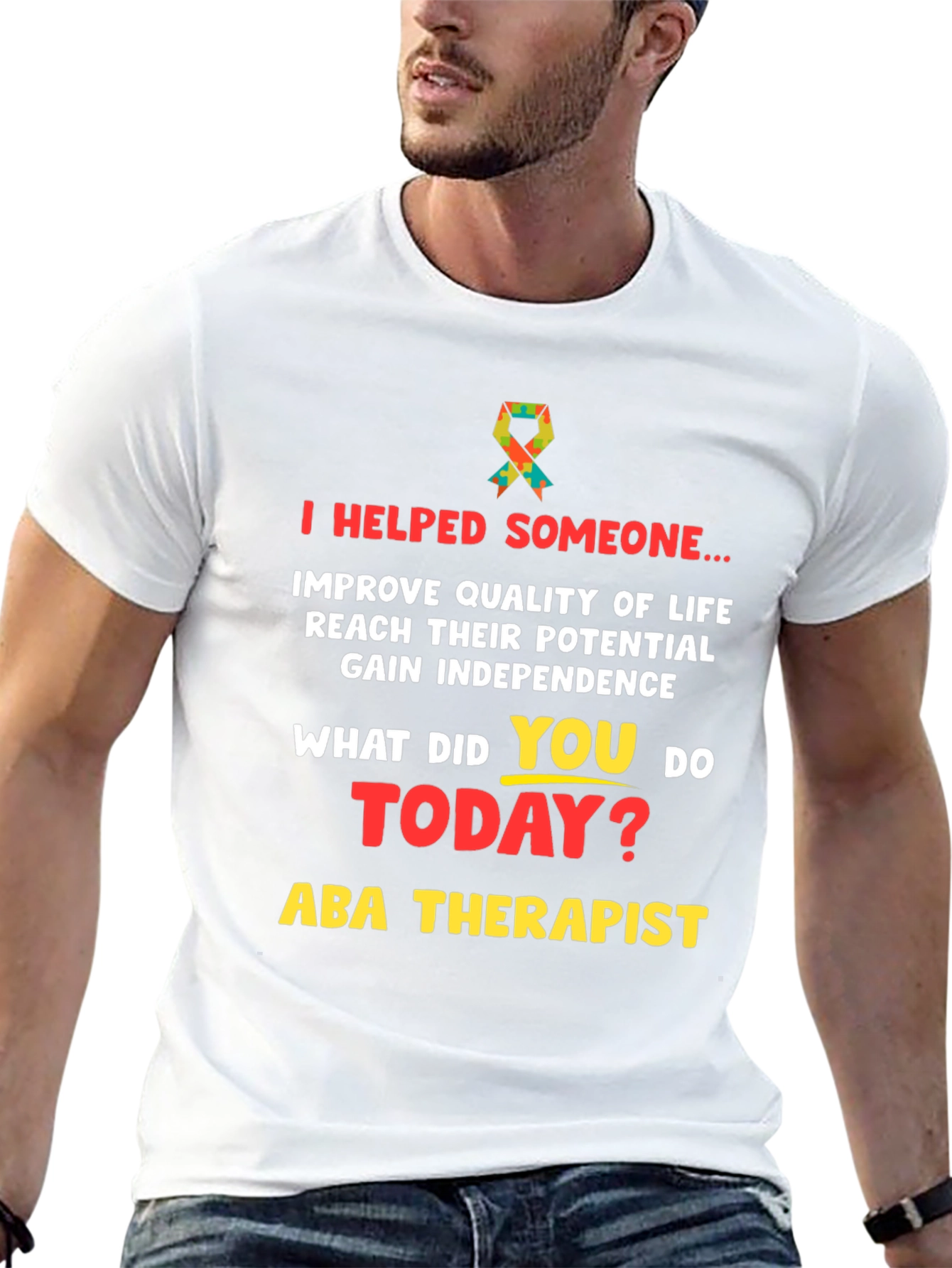 Camiseta ABA Therapist - Ayuda a Mejorar Vidas