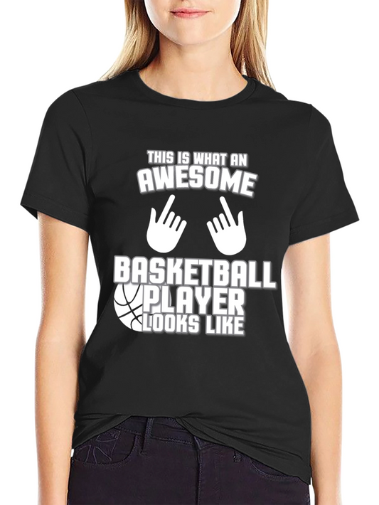 Camiseta Negra Awesome Basketball Player
