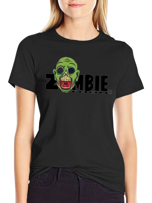 Camiseta Negra Zombie - Diseño Original y Divertido