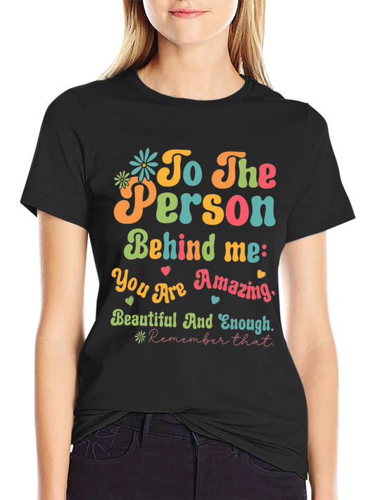 Camiseta con Mensaje Inspirador: ¡Eres Increíble!