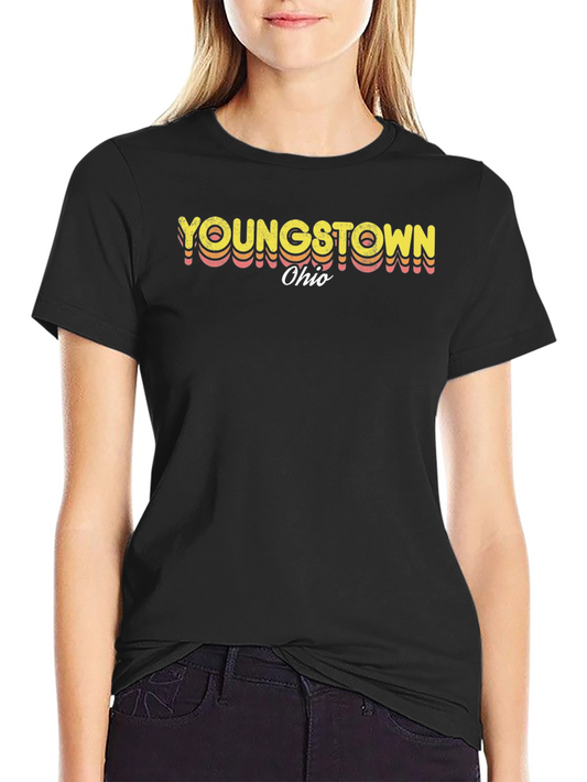 Camiseta Negra Vintage Youngstown Ohio