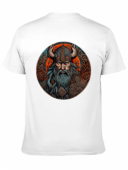 Camiseta Negra Vikingo Odin Diseño Épico