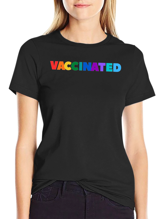 Camiseta Negra Vacunado Orgullo Gay LGBT