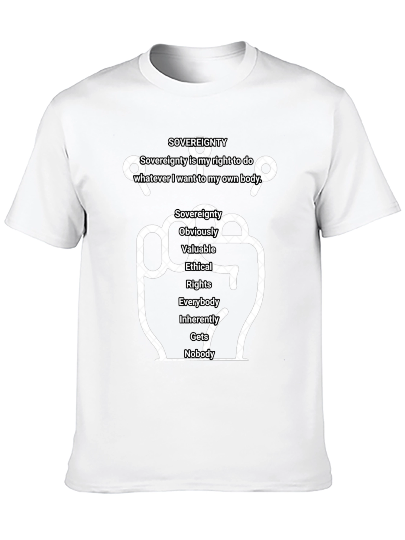 Camiseta con Diseño Gráfico SOVEREIGNTY