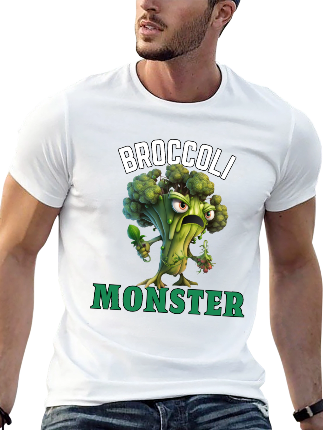 Camiseta Broccoli Monster - Divertida y Original