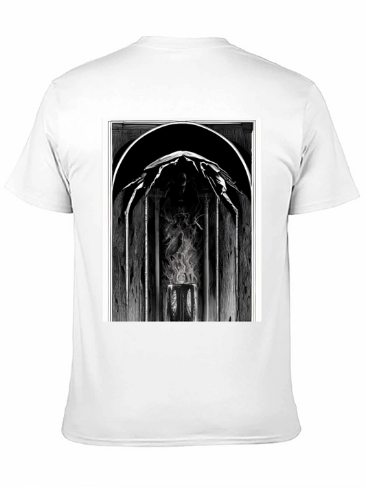 Camiseta Negra con Diseño Gótico