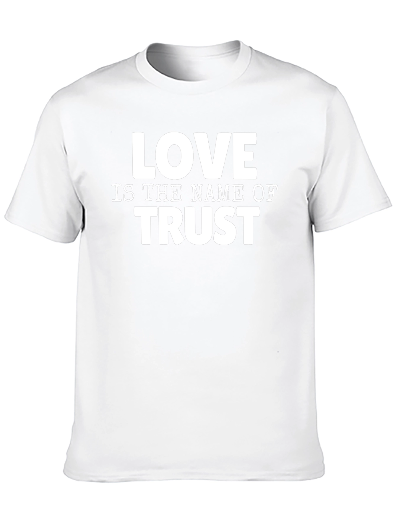 Camiseta Negra Love Is The Name Of Trust