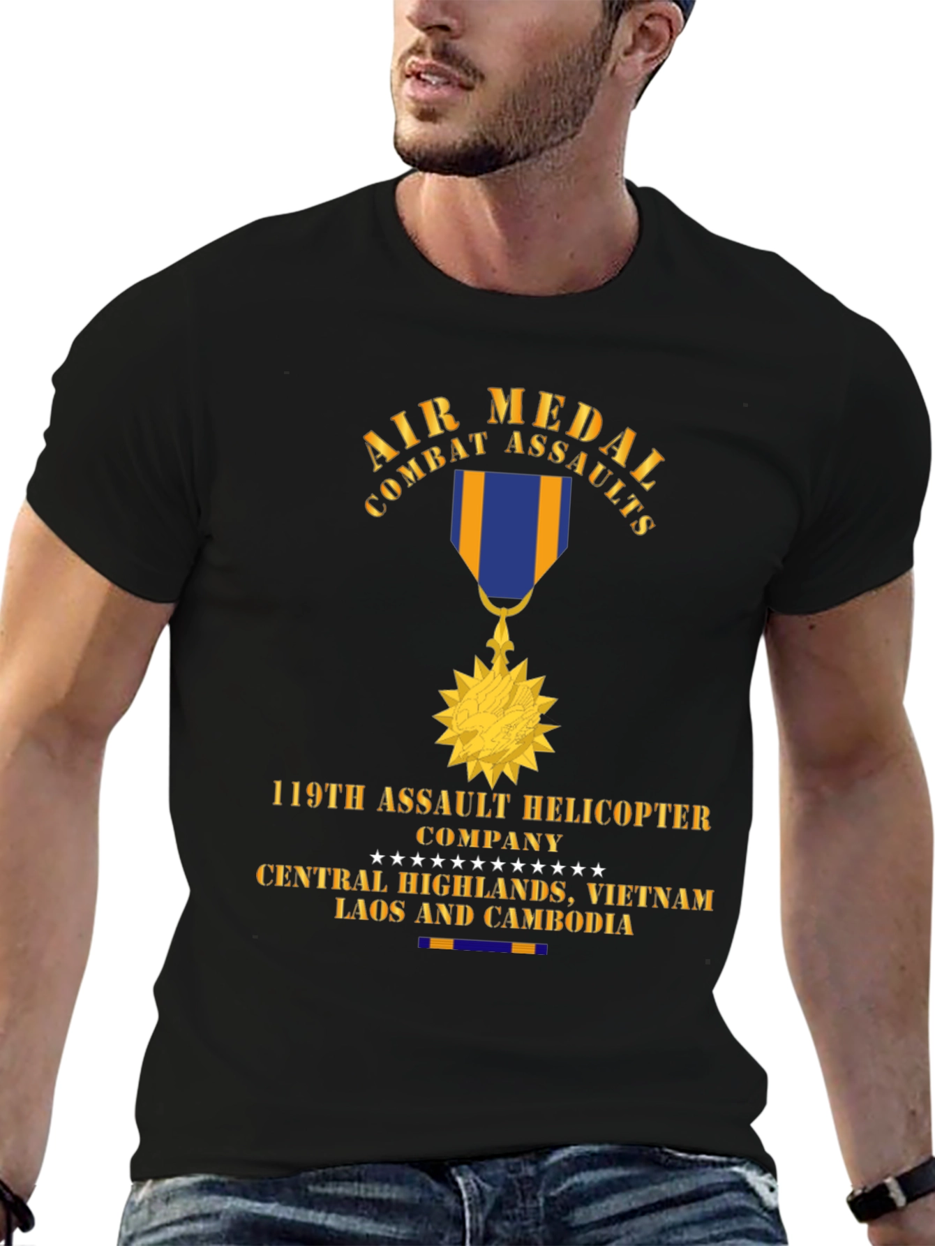 Camiseta Air Medal Combat Assaults 119th Helicopter Company