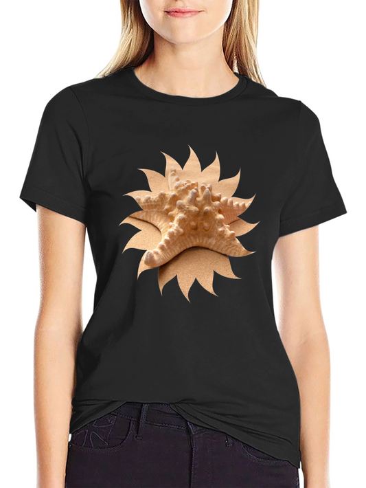 Camiseta Negra con Estrella de Mar