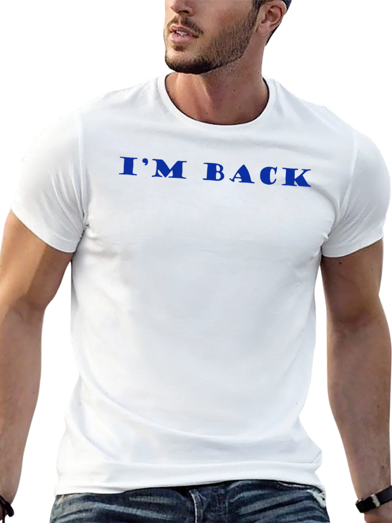 Camiseta Negra Hombre - IM BACK