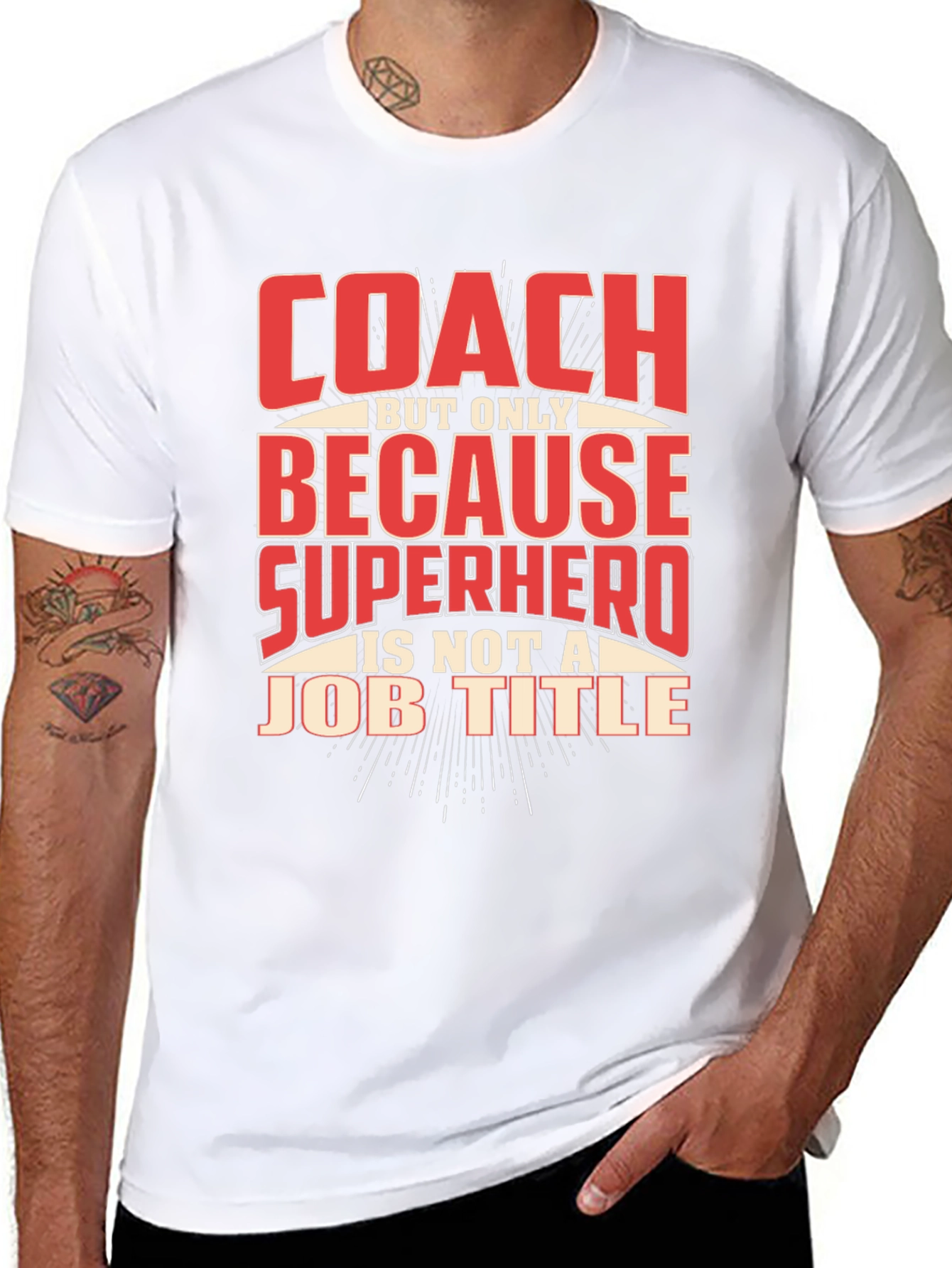 Camiseta Negra Coach Superhéroe