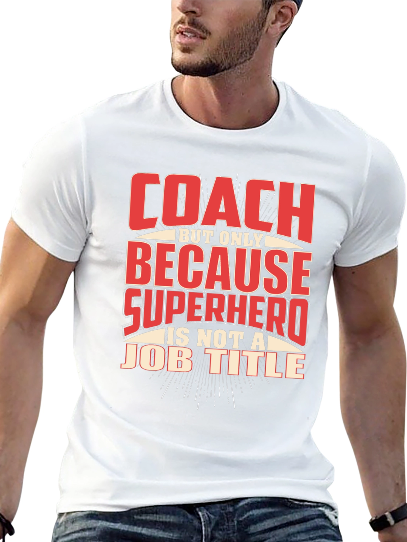 Camiseta Negra Coach Superhéroe
